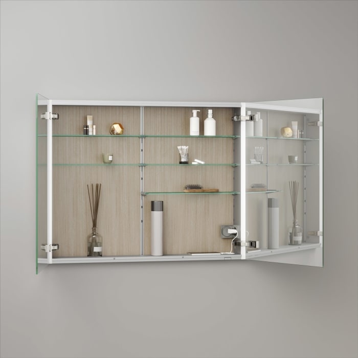 Keuco Royal Metis LED Unterputz-Spiegelschrank 100 x 71 cm mit 2 Türen, schweizer Ausführung