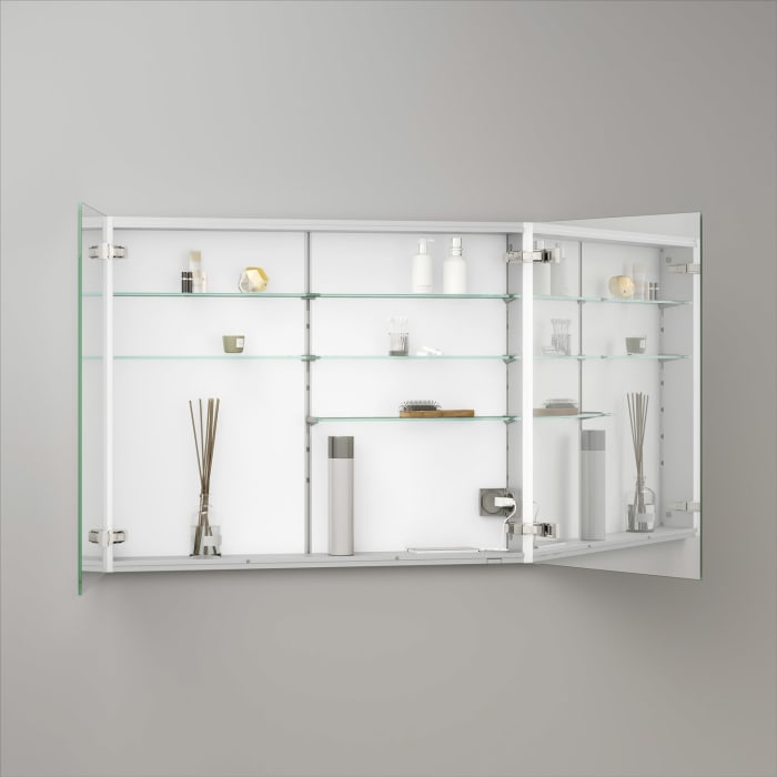 Keuco Royal Metis LED Unterputz-Spiegelschrank 100 x 71 cm mit 2 Türen, schweizer Ausführung