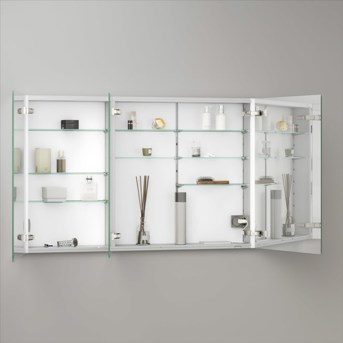 Keuco Royal Metis LED Unterputz-Spiegelschrank 120 x 71 cm mit 3 Türen, schweizer Ausführung