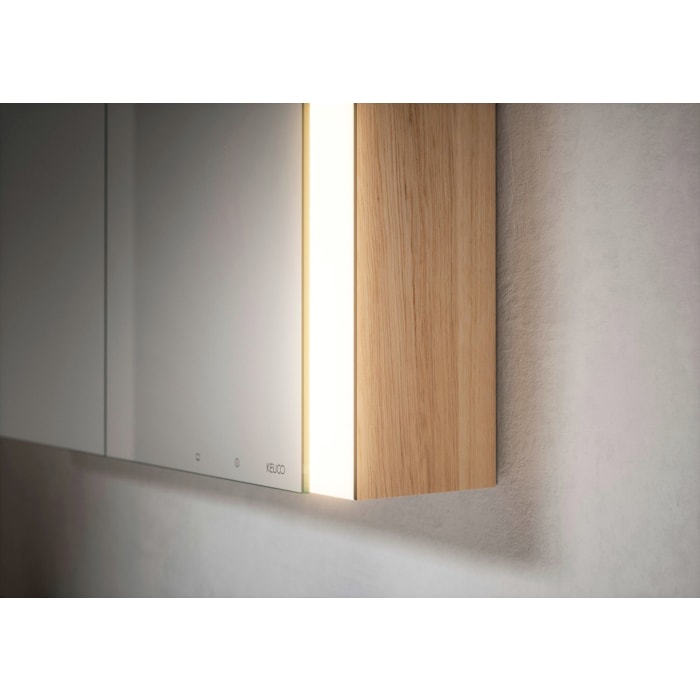 Keuco Royal Metis LED Unterputz-Spiegelschrank 80 x 71 cm, 2 Türen mit Spiegelheizung, asymmetrisch