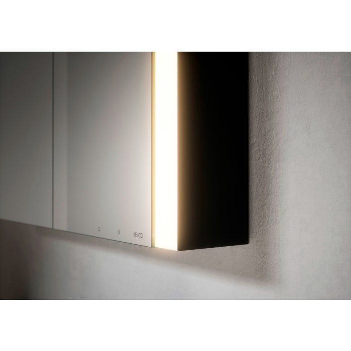 Keuco Royal Metis LED Unterputz-Spiegelschrank 100 x 71 cm, 2 Türen mit Spiegelheizung, asymmetrisch