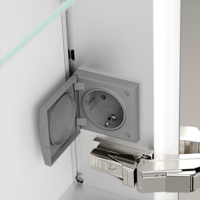 Keuco Royal Metis LED Aufputz-Spiegelschrank 60 x 71 cm Türanschlag rechts