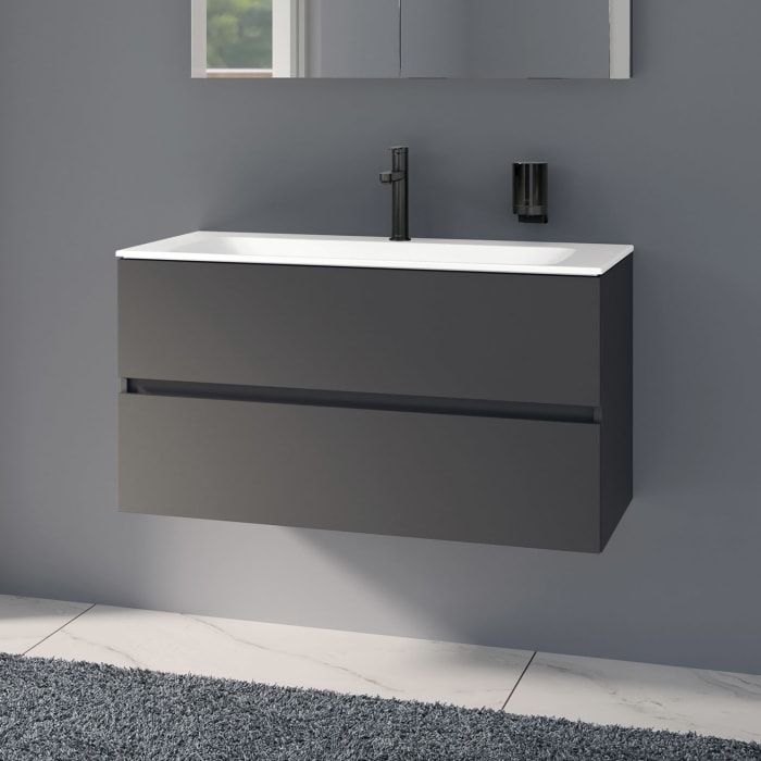 Keuco Tenos Waschtisch mit Unterschrank 100 cm, 2 Auszüge