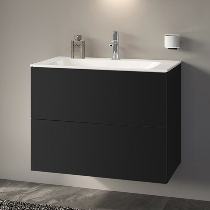 Keuco X-Line Waschtischunterbau mit 2 Auszügen, 80 x 60,5 cm