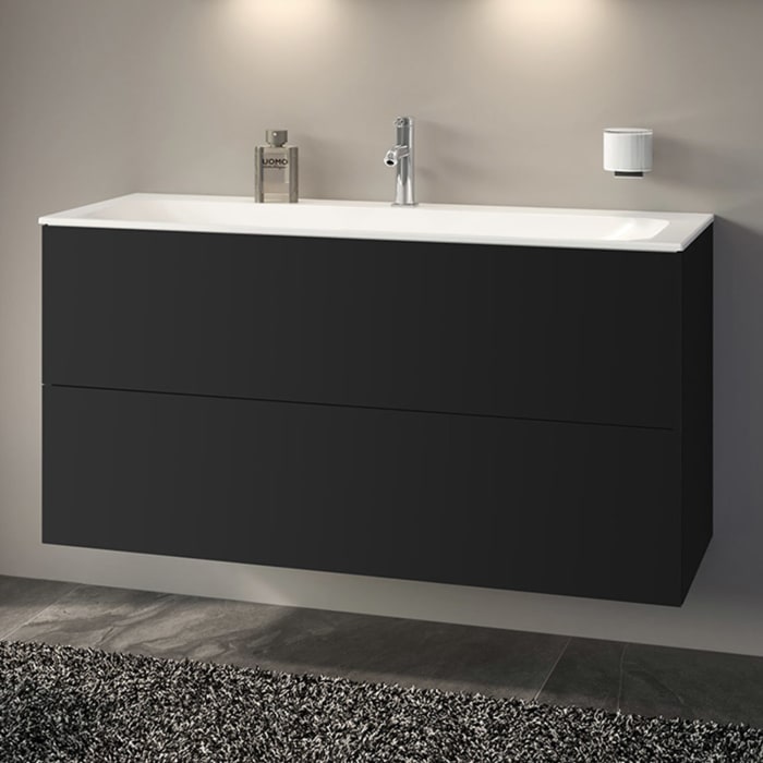 Keuco X-Line Waschtischunterbau mit 2 Auszügen, 120 x 60,5 cm