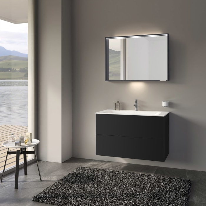 Keuco X-Line Waschtischunterbau mit 2 Auszügen, 100 x 60,5 cm