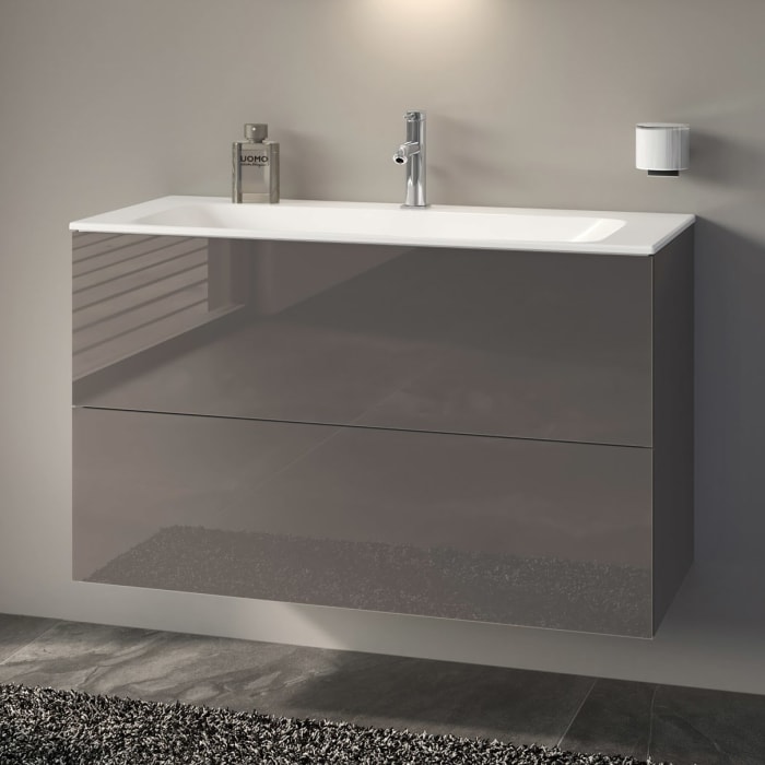 Keuco X-Line Waschtischunterbau mit 2 Auszügen, 100 x 60,5 cm