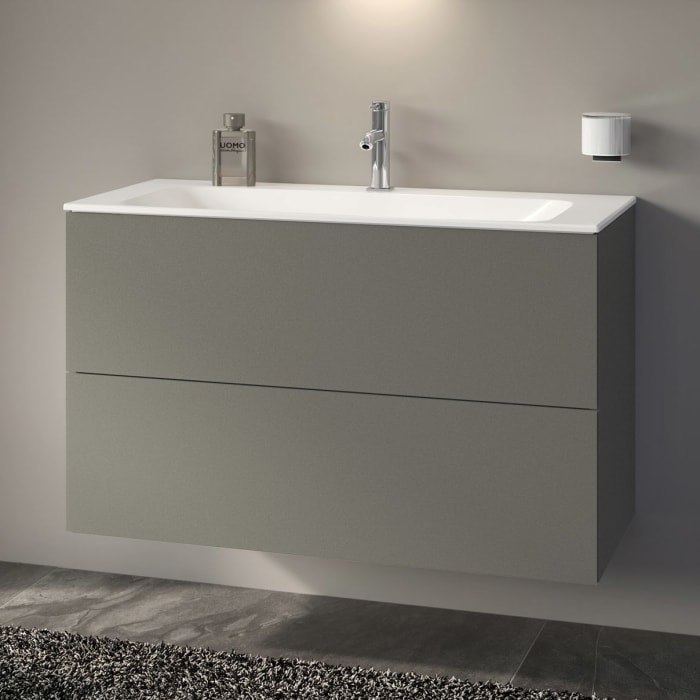 Keuco X-Line Waschtischunterbau mit 2 Auszügen, 100 x 60,5 cm