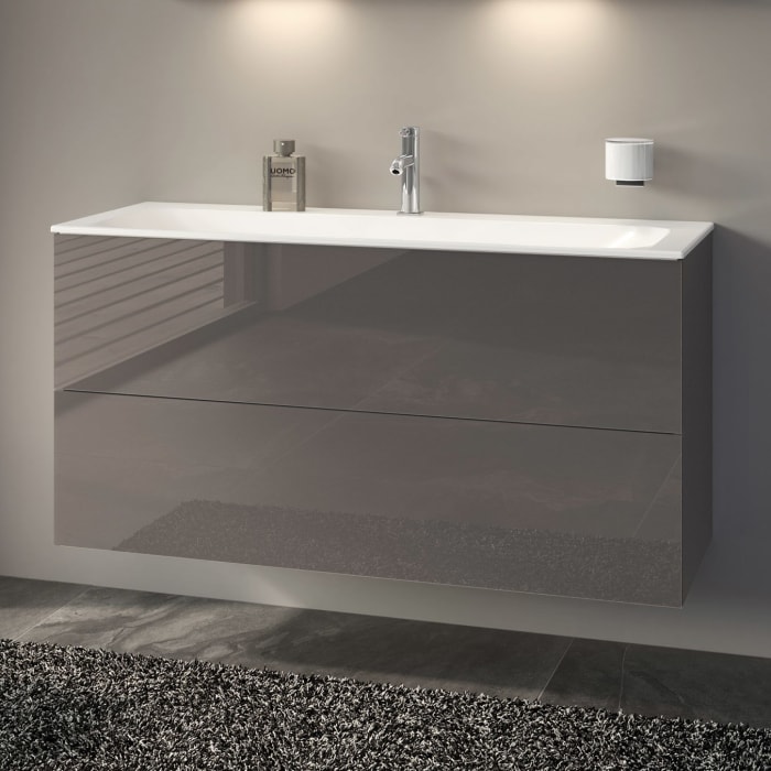 Keuco X-Line Waschtischunterbau mit 2 Auszügen, 120 x 60,5 cm