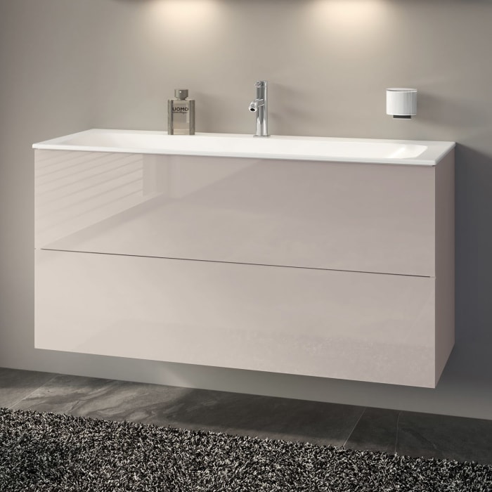 Keuco X-Line Waschtischunterbau mit 2 Auszügen, 120 x 60,5 cm