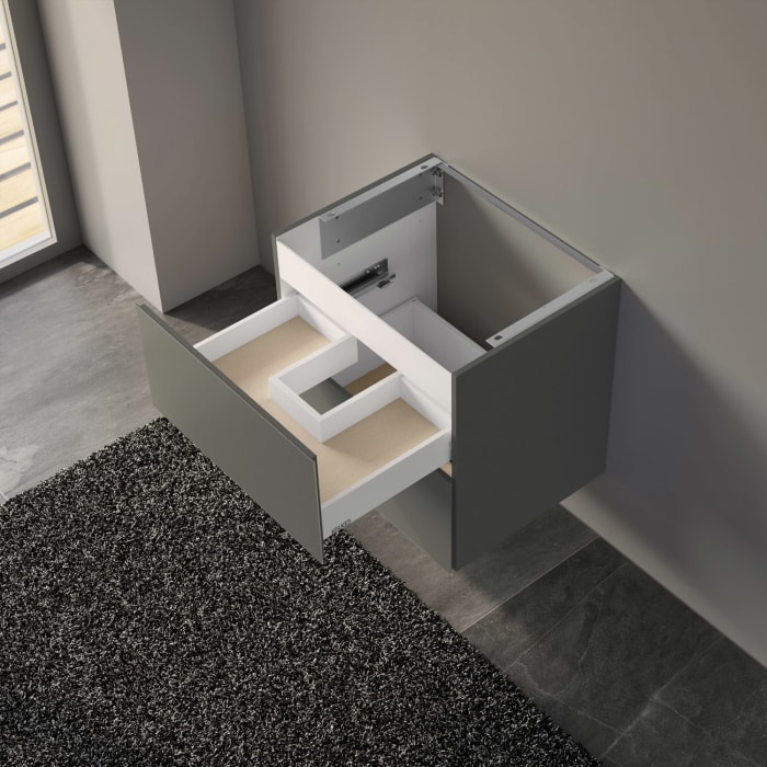 Keuco X-Line Waschtischunterbau mit 2 Auszügen, 65 x 60,5 cm