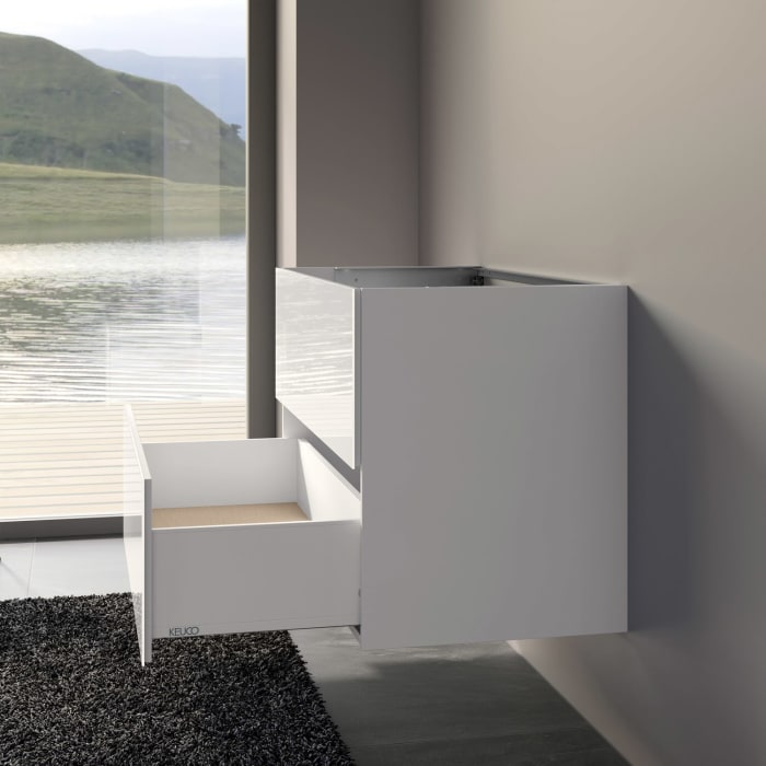 Keuco X-Line Waschtischunterbau mit 2 Auszügen, 100 x 60,5 cm