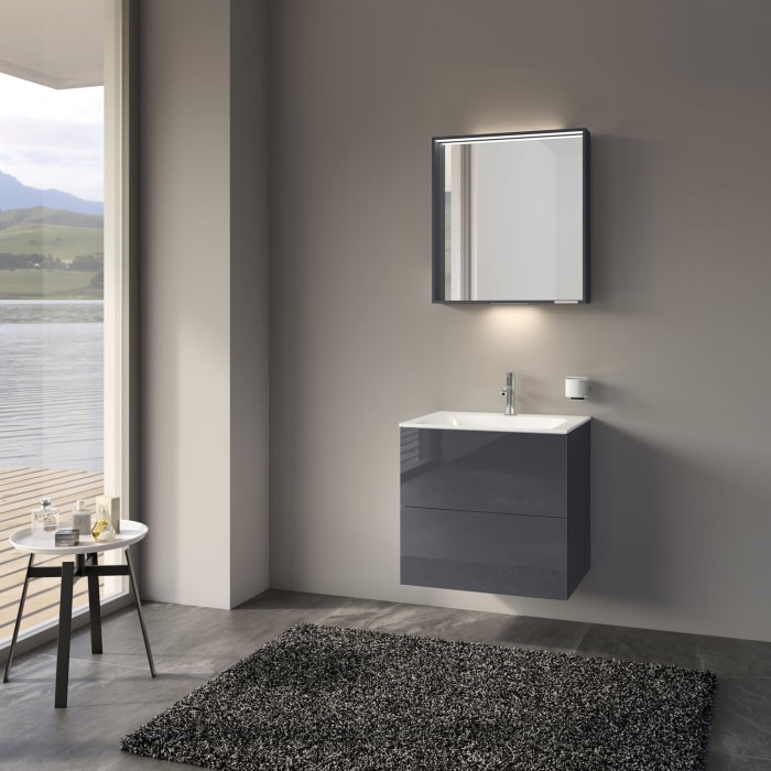 Keuco X-Line Waschtischunterbau mit 2 Auszügen, 65 x 60,5 cm