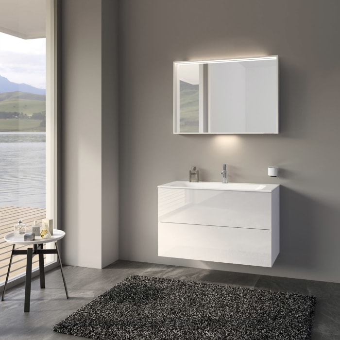 Keuco X-Line Waschtischunterbau mit 2 Auszügen, 100 x 60,5 cm