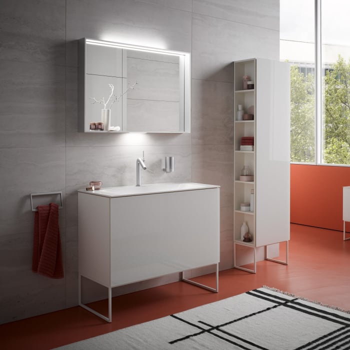 Keuco X-Line Badspiegel 100 x 70 cm mit einstellbarer Lichtfarbe und Spiegelheizung