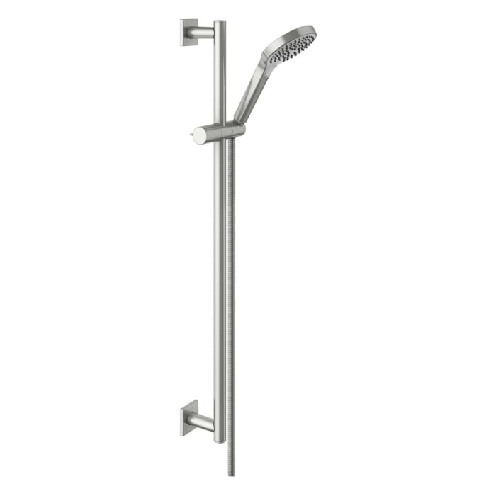 Keuco IXMO Brause-Set mit Brausestange, Brauseschieber, Schlauch und Handbrause, eckige Rosetten