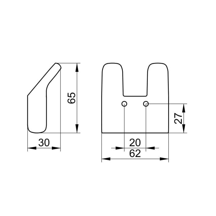 Keuco Moll Doppel-Handtuchhaken