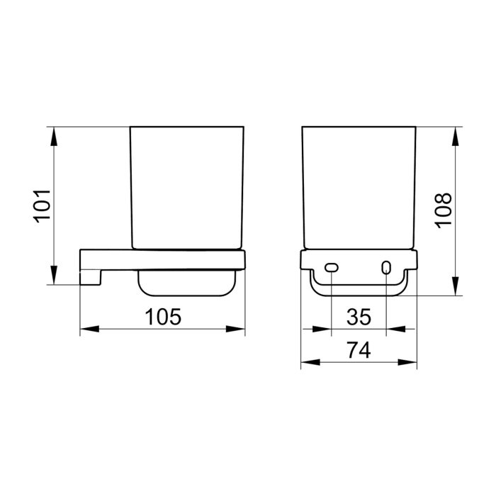 Keuco Moll Glashalter