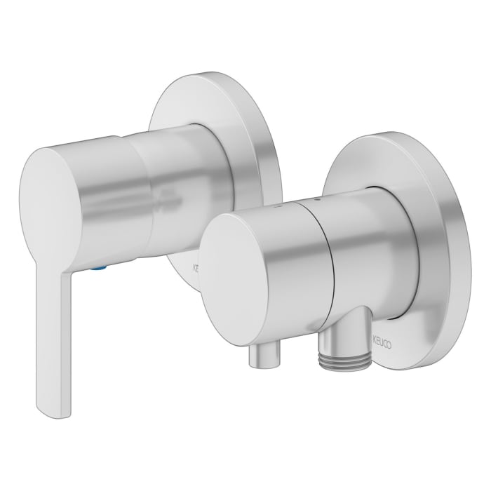 Keuco Plan Blue Einhebelmischer für UP Montage, 2-Wege mit Schlauchanschluss u. Brausehalter