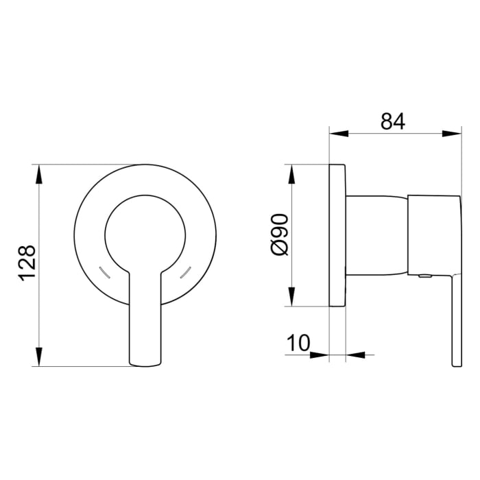 Keuco Plan Blue Einhebelmischer für UP Montage
