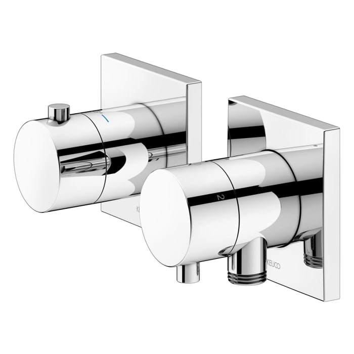 Keuco EDITION 11 Thermostatarmatur Set für 3 Verbraucher, mit Schlauchanschluss und Brausehalter