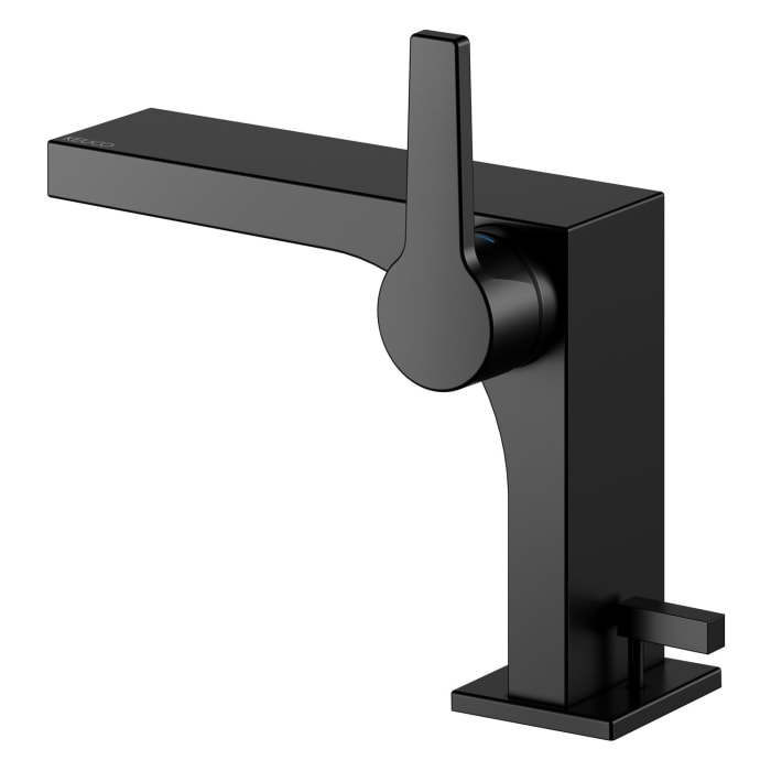 Keuco EDITION 11 Black Selection Einhebel-Waschtischmischer 110, mit Zugstangen-Ablaufgarnitur