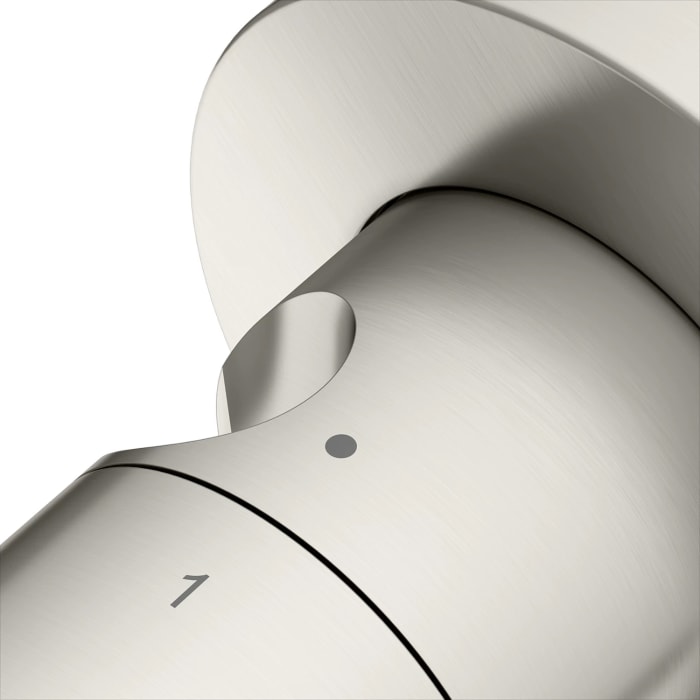 Keuco IXMO Ab- und Umstellventil für 2 Verbraucher, Unterputz, mit Schlauchanschluss und Brausehalter, Rosette rund