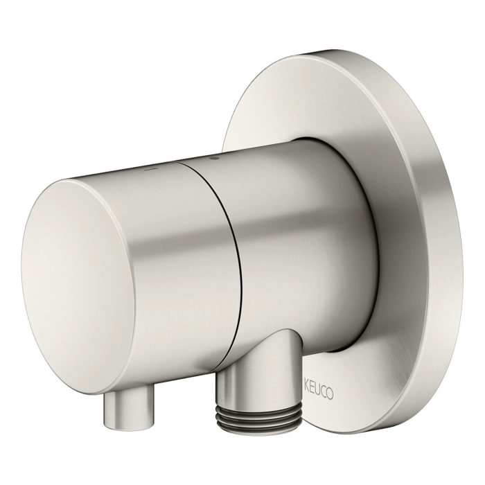 Keuco IXMO Ab- und Umstellventil für 2 Verbraucher, Unterputz, mit Schlauchanschluss und Brausehalter, Rosette rund
