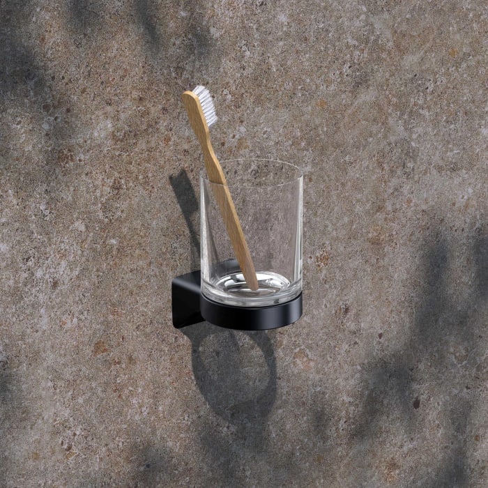 Keuco HERA Glashalter mit Echtkristall-Glas