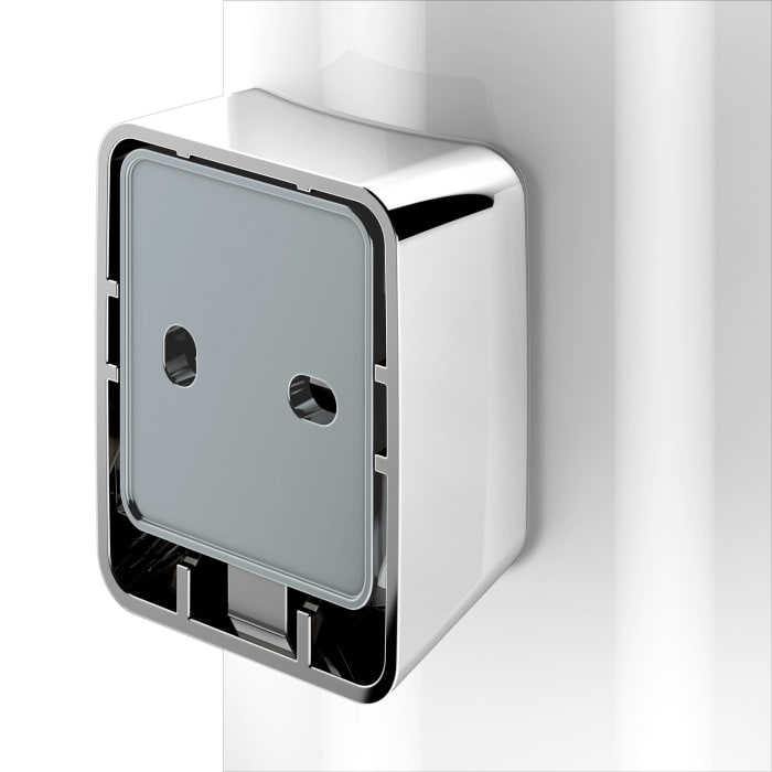 Keuco HERA Toilettenbürstengarnitur mit Gehäuse aus Echtkristallglas