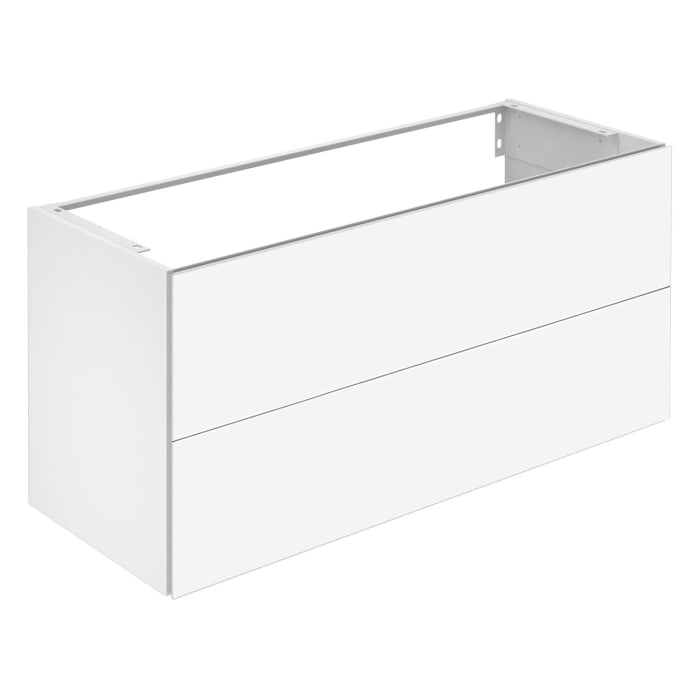 Keuco Apollo Keramik-Doppelwaschtisch mit Waschtischunterschrank 120 cm, 2 Auszüge