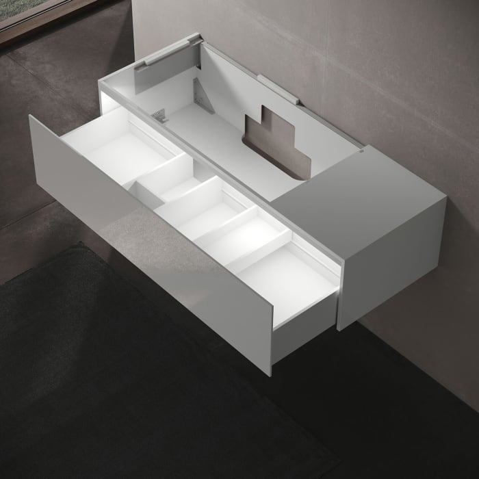 Keuco EDITION 11 Waschtischunterbau 140 x 53,5 cm links, beleuchtet