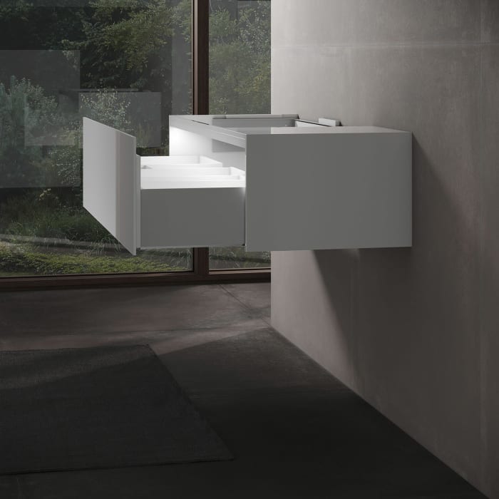 Keuco EDITION 11 Waschtischunterbau 140 x 53,5 cm links, beleuchtet