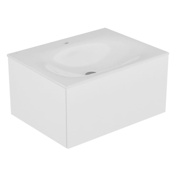 Keuco EDITION 11 Badmöbelset mit Waschtischunterbau und Keramik-Waschtisch, 70 cm