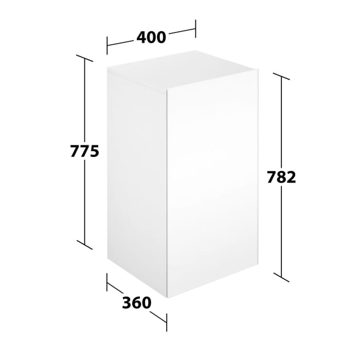 Keuco Stageline Mittelschrank 40 x 78,2 cm, Anschlag links