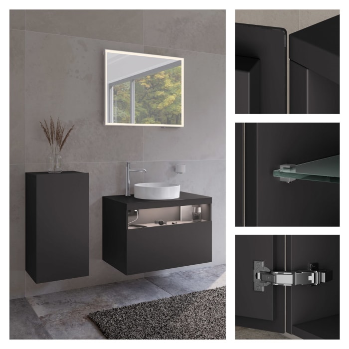 Keuco Stageline Mittelschrank 40 x 78,2 cm, Anschlag links