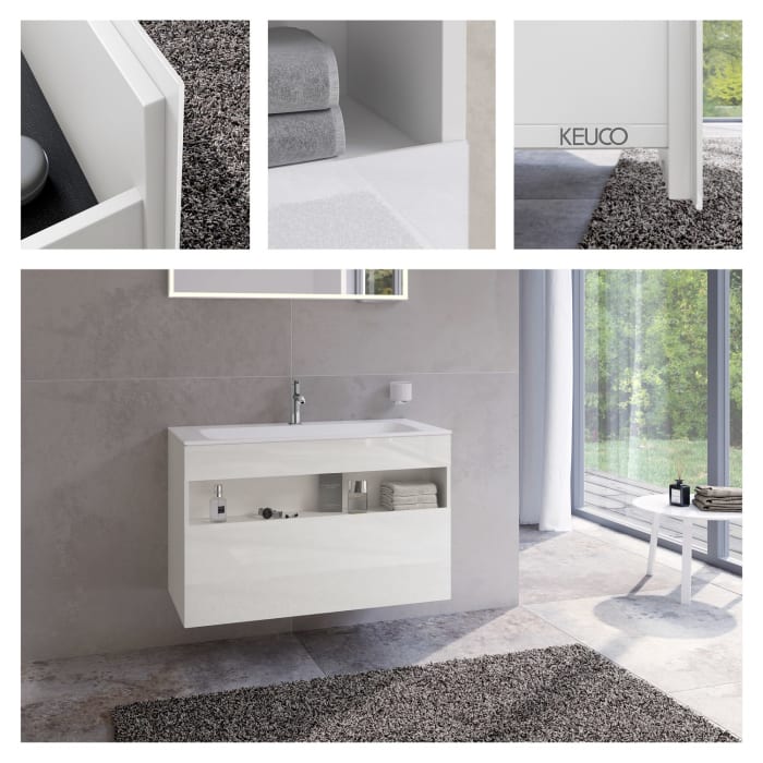 Keuco Stageline Waschtischunterbau 100 x 62,5 cm, mit 1 Auszug