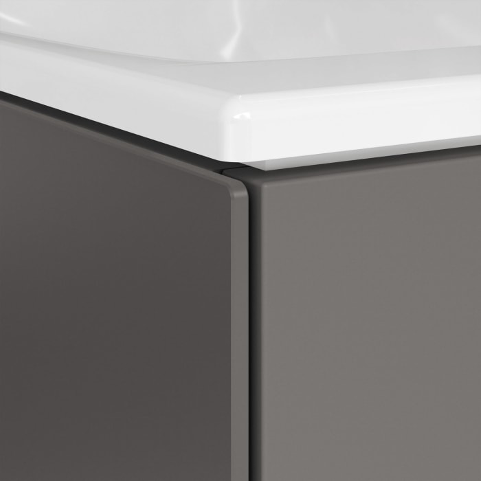 Keuco Stageline Waschtischunterbau 46 x 62,5 cm, Anschlag links, 1-türig, mit LED-Fachbeleuchtung