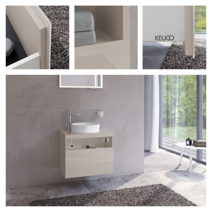 Keuco Stageline Waschtischunterbau 65 cm, Hahnloch links