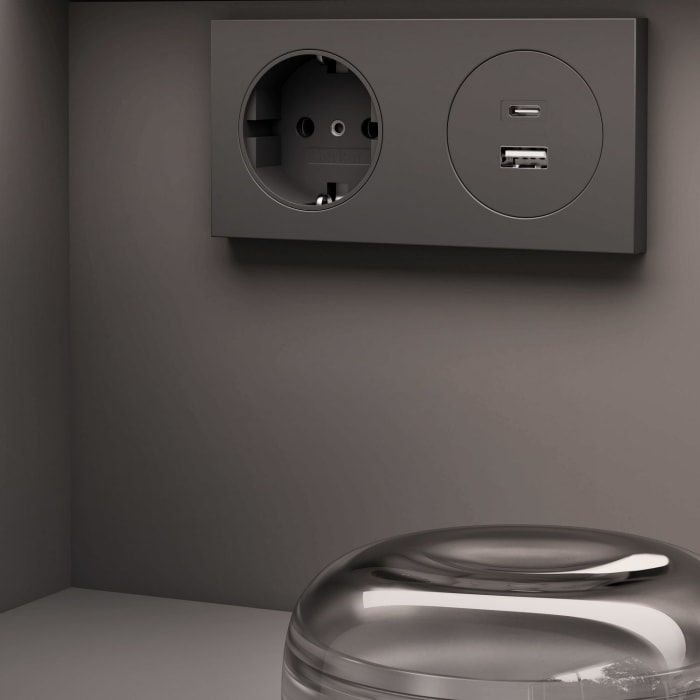 Keuco Stageline Waschtischunterbau 65 x 62,5 cm, mit 1 Auszug und LED-Fachbeleuchtung