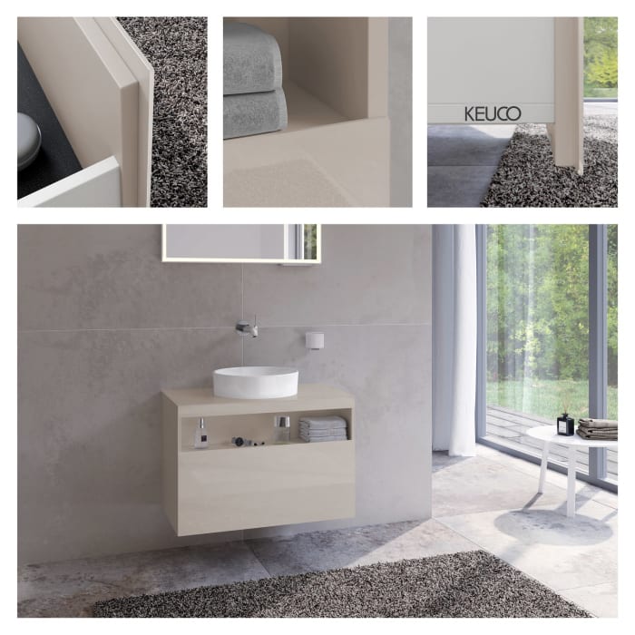 Keuco Stageline Waschtischunterbau 80 cm, ohne Hahnloch