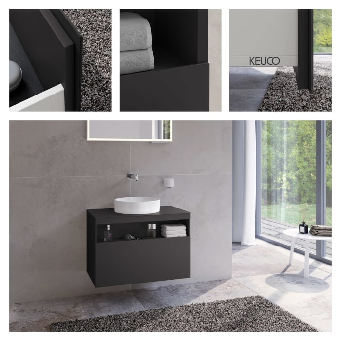 Keuco Stageline Waschtischunterbau 80 cm, ohne Hahnloch