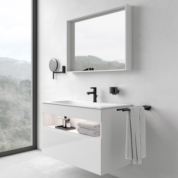 Keuco Stageline Waschtischunterbau 80 x 62,5 cm, mit 1 Auszug und LED-Fachbeleuchtung