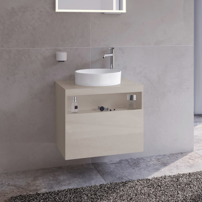 Keuco Stageline Waschtischunterbau 65 cm, Hahnloch rechts