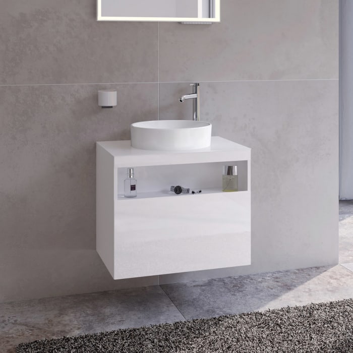 Keuco Stageline Waschtischunterbau 65 cm, Hahnloch rechts