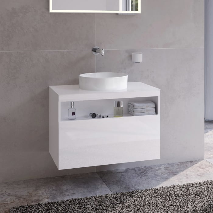 Keuco Stageline Waschtischunterbau 80 cm, ohne Hahnloch