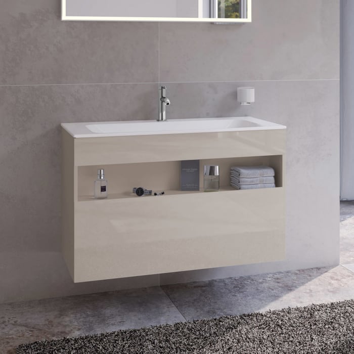 Keuco Stageline Waschtischunterbau 100 x 62,5 cm, mit 1 Auszug