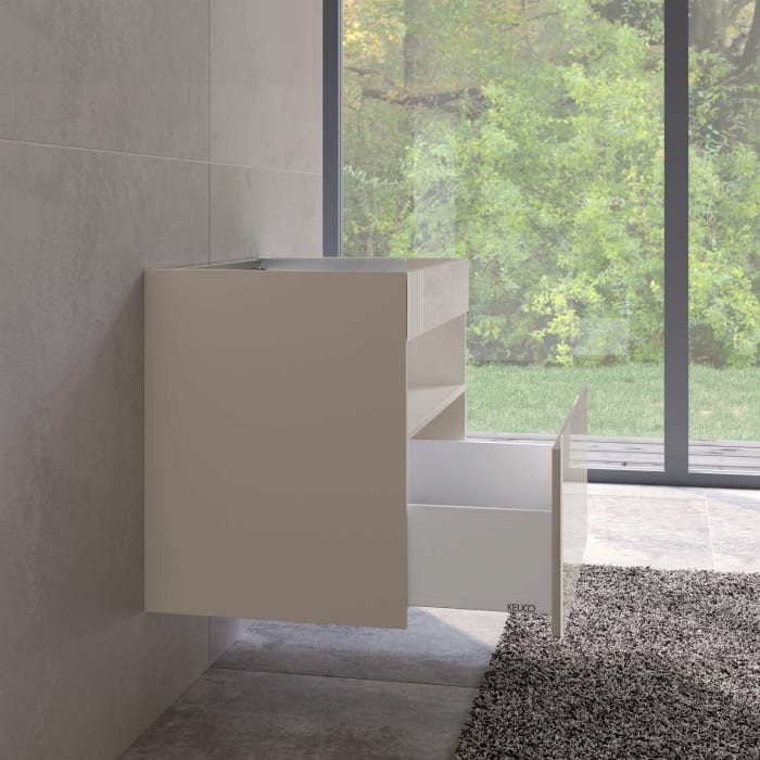 Keuco Stageline Waschtischunterbau 80 x 62,5 cm, mit 1 Auszug und LED-Fachbeleuchtung