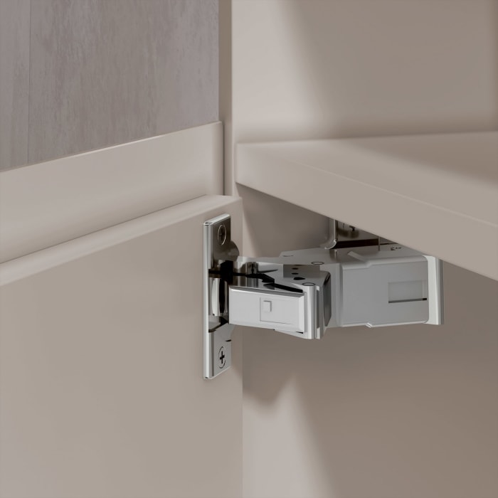 Keuco Stageline Waschtischunterbau 46 x 62,5 cm, Anschlag links, 1-türig, mit LED-Fachbeleuchtung