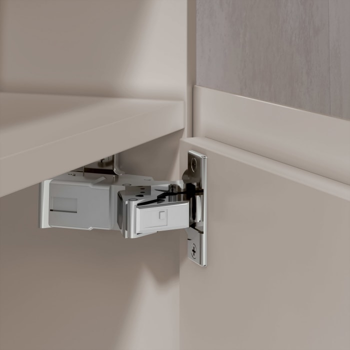 Keuco Stageline Waschtischunterbau 46 x 62,5 cm, Anschlag rechts, 1-türig, mit LED-Fachbeleuchtung